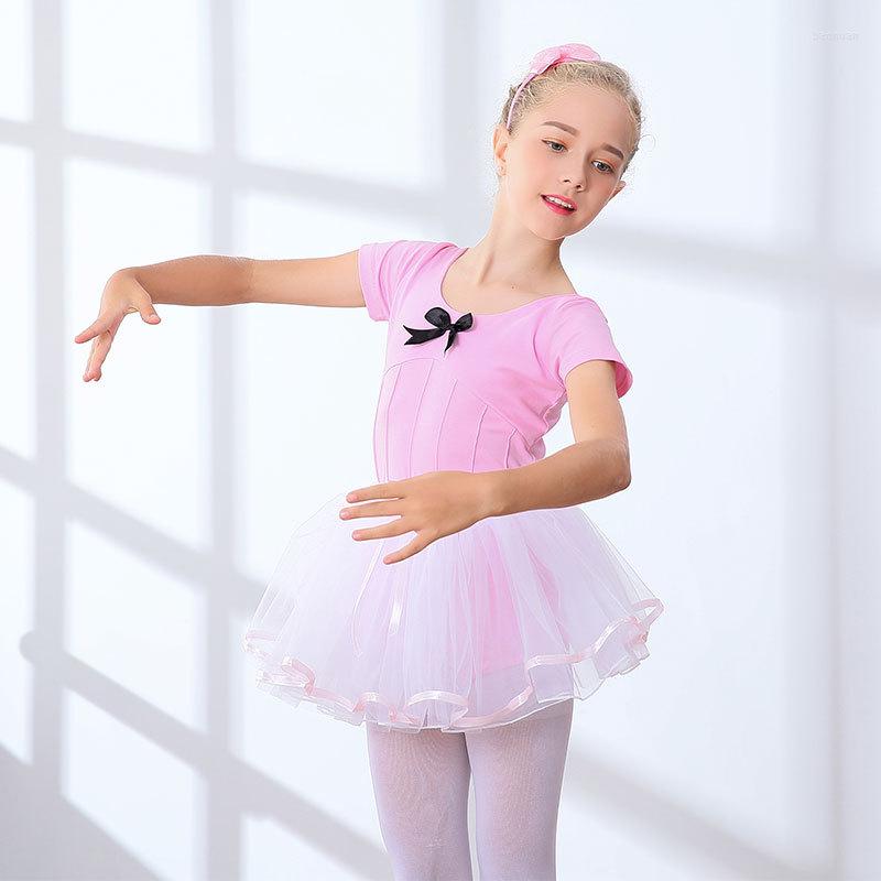 

Stage Wear 2-16Y Girls Ballet Dress Kids Dance Costume Pink/Purple Bodysuit Clothes Children Gymnastics Leotard For, Green leotard