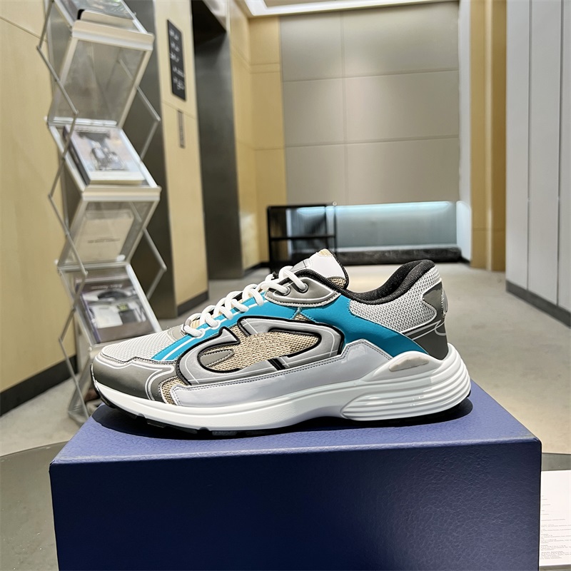 

B30 Designer Sneakers Vintage Casual Shoes Men Women Trainers Oblique Technical Leather Reflective Sneaker Suede Fabric Mesh Platform Shoe With Box