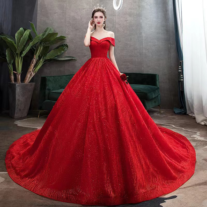 Robe de mariée Robes de mariée Sheer off épaule Agrémentée Dentelle Brodée Romantique Princesse Blush Une Ligne Plage Bohème Plus La Taille Balay