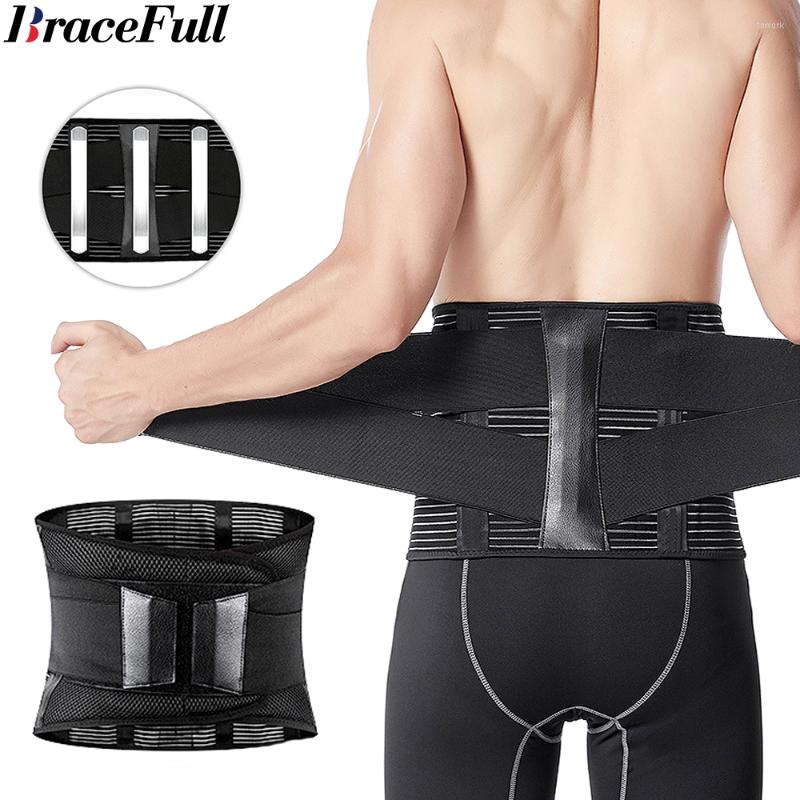 

Waist Support Back Brace Lumbar Lower Herniated Disc Sciatica Scoliosis Belt Pain Relief Sports Men Women Adjust Safety Lifting, Black