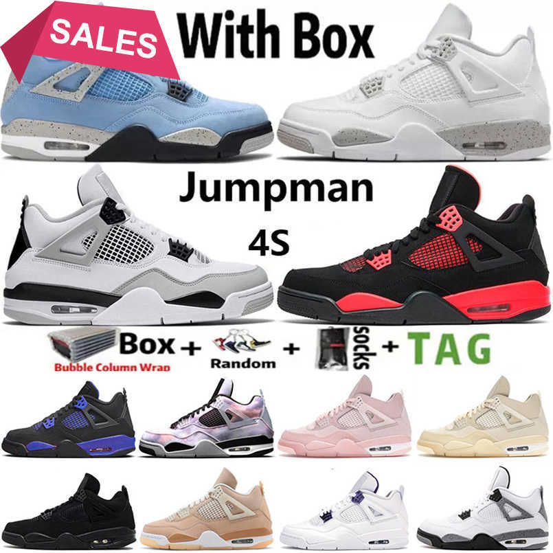 

TOP High J4 Jorda Jordam 4 Basketball Shoes IV Mens Womens Jumpman Jorden4s Jorden 4 Offs White 4s Military Black Cats KYE4
