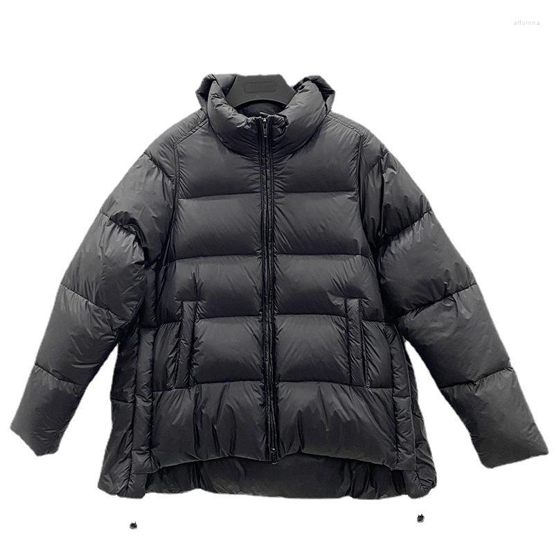

Women' Jackets Women' 2023 Short Winter Down Jacket Simple Thickened Warm White Duck Coat, Black