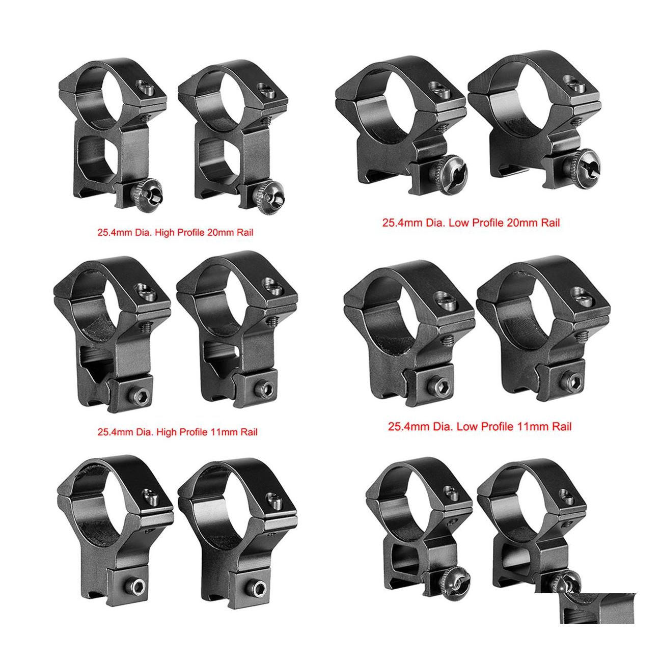 

Tactical Accessories Ar 15 Rifle High Low Profile 25.4Mm Flashlight 30Mm Scope Mount Fits 20Mm Picatinny Weaver 11Mm Tail Rail Drop Dhuyl