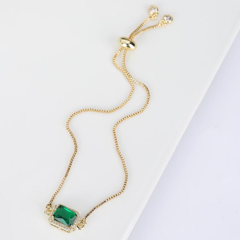

Link Bracelets 4 Color CZ Crystal Chokers Wedding Necklaces For Women Trendy Cubic Zirconia Birthday Pendant Necklace Jewelry