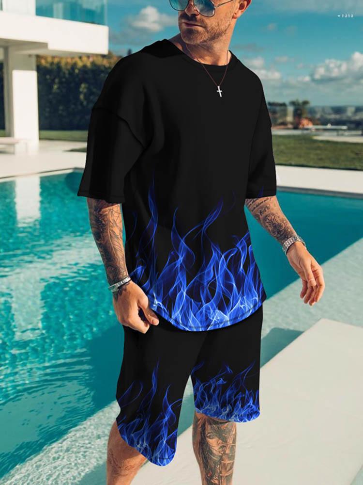 

Men's Tracksuits Summer Ferocious Lion Print Men Sets Causal Man Clothes Oversized Tshirt Beach Shorts Sportswear O-neck Suit Clothing, 12