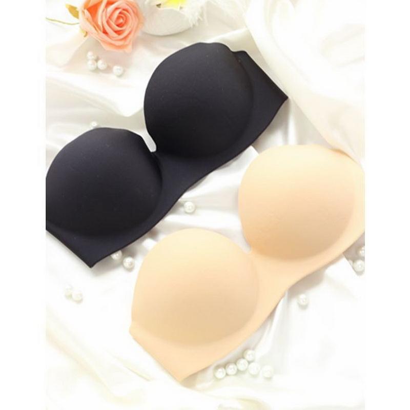 

Bras For Women Magic One-piece Seamless Push Up Brassiere Sutian Strapless Soutien GorgeBras, Beige