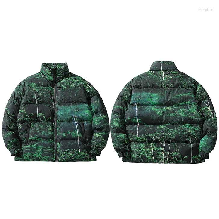 

Men's Down 2023 Hip Hop Jacket Parka Real Tree Camouflage Streetwear Men Windbreaker Harajuku Winter Padded Coat Warm Outwear Zipper, A27m05