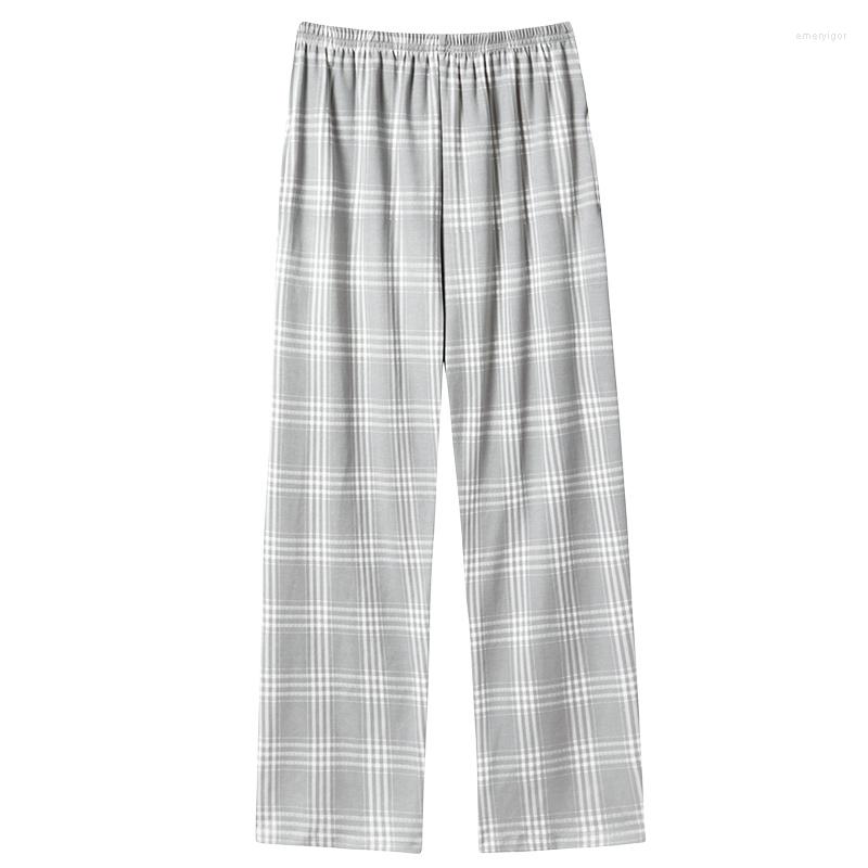 

Men's Sleepwear Big Yards -4XL Men's Cotton Long Trousers Plaid Sleep Pants Mens Pajamas Bottoms Pajama For Men Pijama Hombre, Tm3301