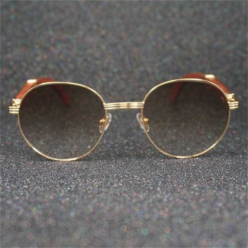 

28% OFF 2023 All-match Oval Decorative Glass Man Vintage Classic Men Buffalo Horn Wood For men Traditional Sunnies Decoration