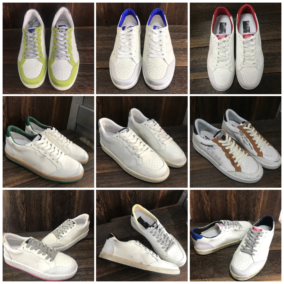 

New Season Luxe Designer Shoes Golden Ball Star Sneakers Classic White Leather Do Old Dirty Fashion Men Women Super Star Sport Casual Shoe, Star13