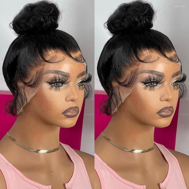 

Brazilian Remy Straight HD Transparent Lace Front Human Hair Wig Bone 30 32 Inch 360 Frontal Wigs For Black Women, 360 lace wig