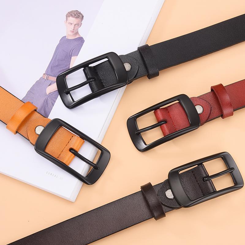 

Belts Female For Women Genuine Leather Belt Fashion All-match Strap Cowhide Casual High Grade Quality Designer BeltBelts, Black