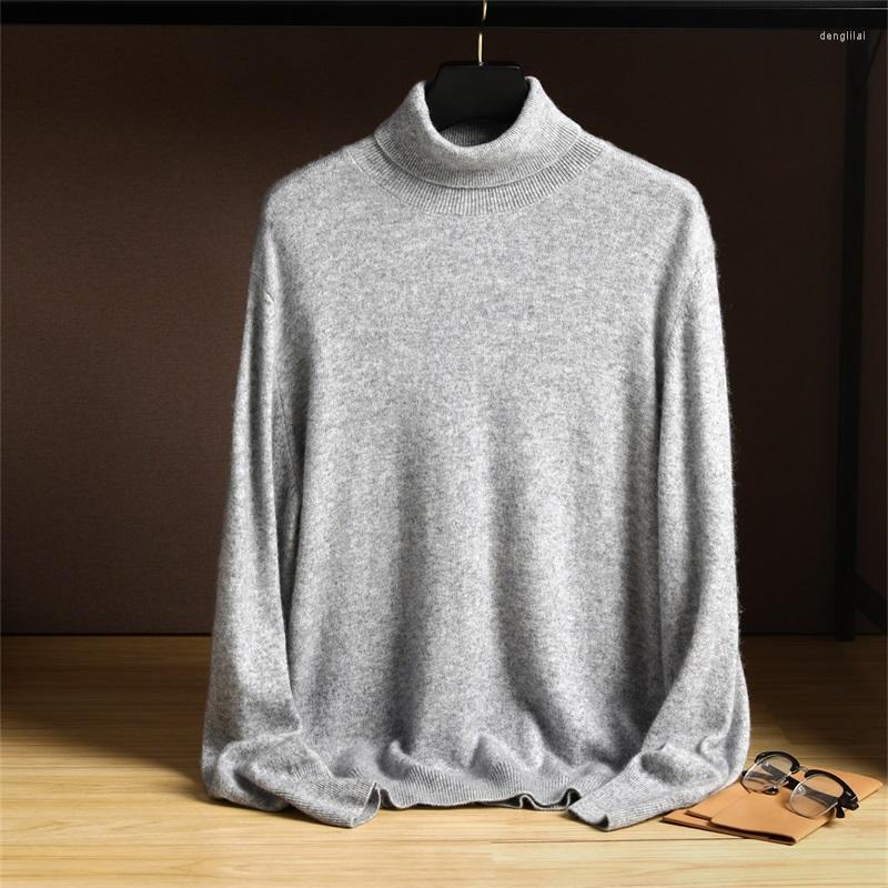 

Men' Sweaters Men' Sweater Loose Jumper Long Sleeves Autumn/Winter 22 Pure Knit Half Turtleneck Solid Color Base Top, Black