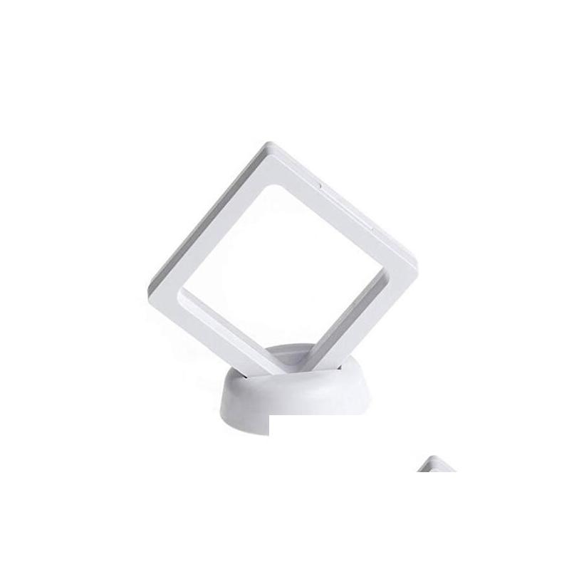 

Jewelry Stand Square 3D Album Floating Frame 9 Cm Coin Holder Box Collections Display Show Case Home Table Decorative Accessories Dr Dhucz