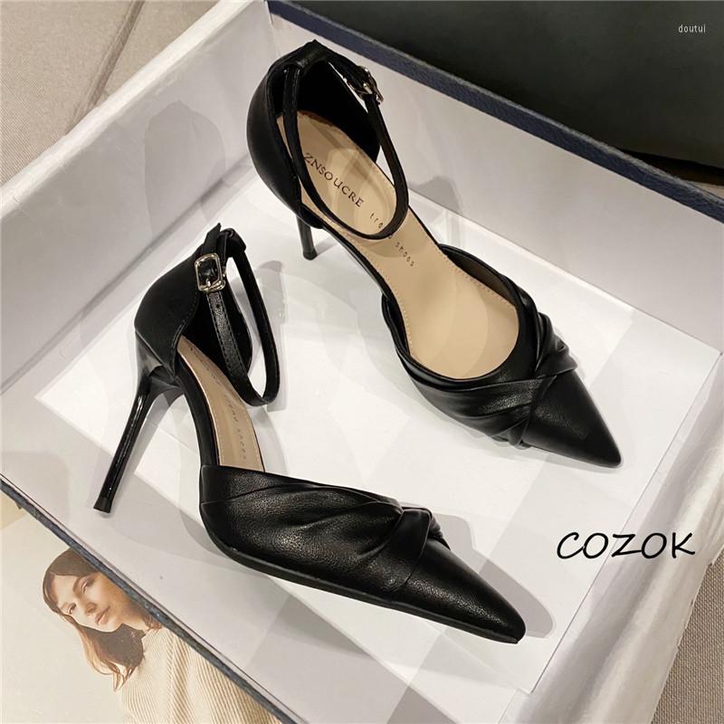 

Sandals Women Shoes Casual Sexy OL For 2023 Elegant High Heels, Black