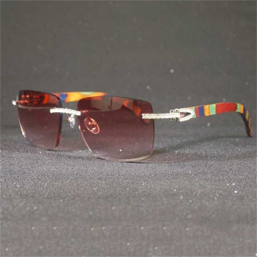 

30% OFF 2023 Classic Men Women Carter Oversized Square Wooden Sunglass Vintage Wood Male Eyewear Decoration