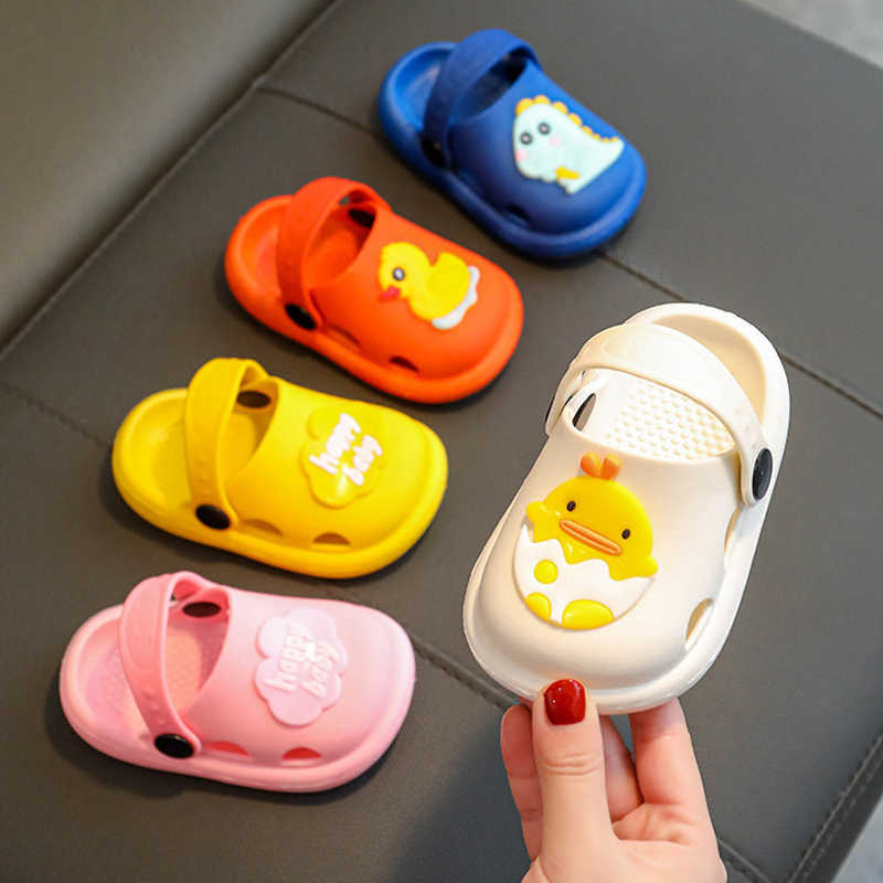 

Slipper Children Boy Beach Slides Outdoor Garden Shoes Cartoon Happy Baby Girl Sandals 1-10 Years Kids Slippers 0203, Blue