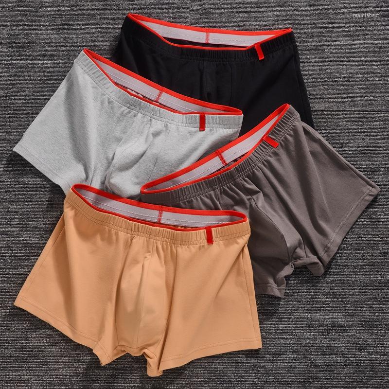 

Underpants Mens Underwear Cotton Loose Boyshort Simple Fashion Boxers High-grade, Gray
