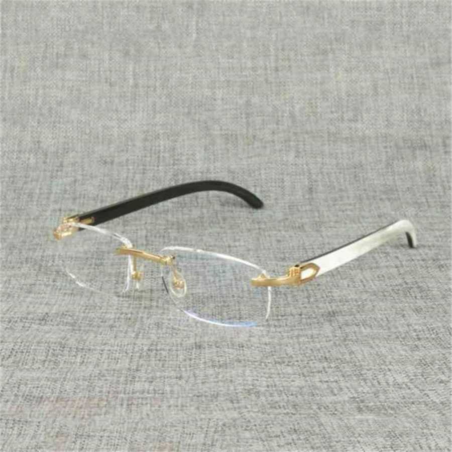

36% OFF 2023 Natural Wood Square Clear Frame Men Buffalo Horn Oversize Rimless Optical Eyewear for Women Reading Eyeglasses Oculos