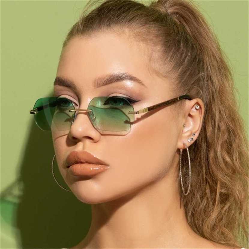

22% OFF2023 All-match Fashion Women Random Stylish Retro Metals Polygon Driving Shades Eyewear Cool Decoration S21132