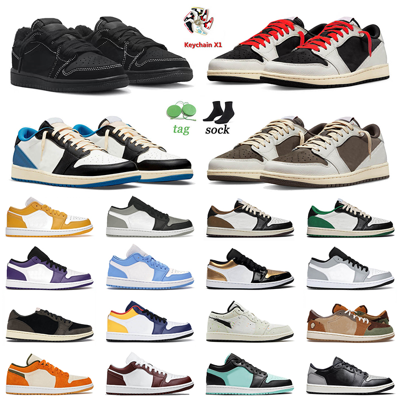 

Black Phantom 1s Low Basketball Shoes Jumpman 1 Reverse Mocha Cactus Jack Fragment Shadow Toe Unc Paint Splatter Concord Olive Trainers Outdoor Sneakers Mens Women, A28 atmosphere grey 36-45