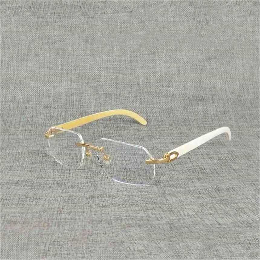 

28% OFF 2023 Natural Wood Square Clear Buffalo Horn Oversize Rimless Eyeglasses Frame for Men Reading Optical Oval Oculos