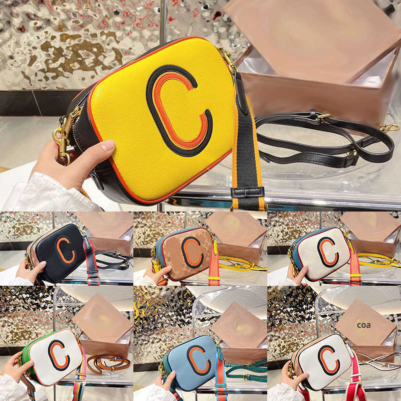 

CObag Shoulder Bag Snapshot Pouch Simplicity Women Designer Bags Letter Logo Crossbody Bags Leather Design Handbag Purse 221017/0928, Coac-1