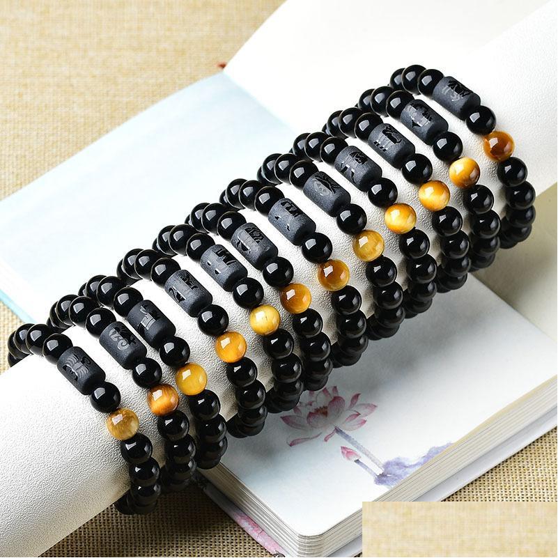 

Beaded 8Mm Tiger Eye Stone Beads 12 Constellation Couple Black Strands Bracelet Men Bracelets For Women Pseras Mascina Hombr Dhgarden Dh9Uk