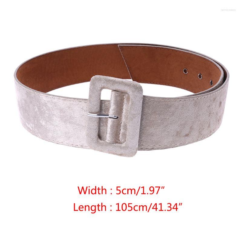 

Belts Design Fashion Wide Belt Female Dress Decorate Waistband Velvet, Black