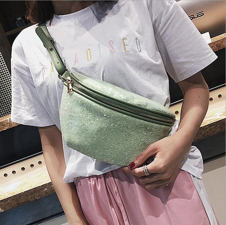 

Waist Bags Small Round Fanny Pack Women PU Handbag Ladies Summer Travel Money Purse Belt Bag High Quality Drop, Black