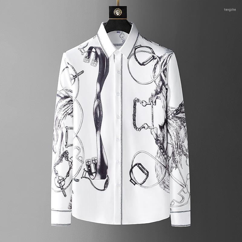 

Men's Casual Shirts Light Luxury Long Sleeve Men's High-quality Slim Business Dress Shirt Social Camisa Masculina Men Clothing 2023, Black