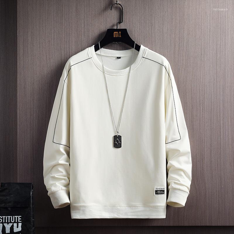 

Men's Hoodies Men Casual Solid O-Neck Harajuku Sweatshirt Fleece Pullover Sweatshirts Autumn Hip Hop Streetwear Clothing, Jag1607 black