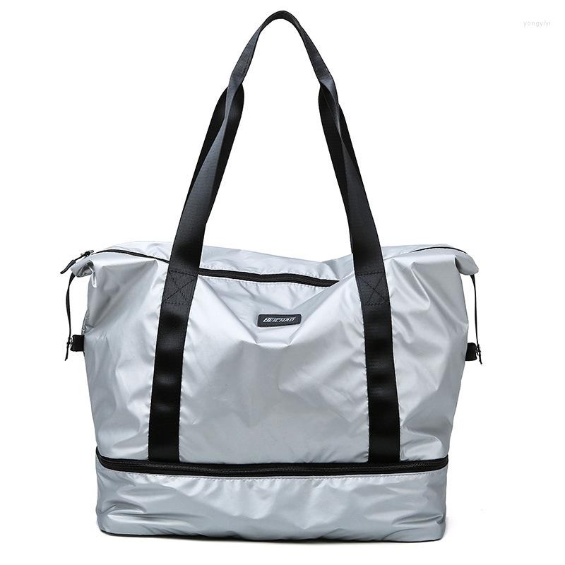 

Duffel Bags 3PCS/LOT Waterproof Oxford Dry Wet Separation Women Trip Luggage Handbag Gym Bag, Leave a message
