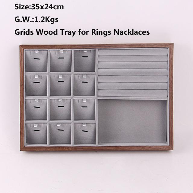 

Jewelry Pouches Bags Multi Founctions Display Tray Ring Earring Necklace Bracelet Pendant Organizer Storage Box