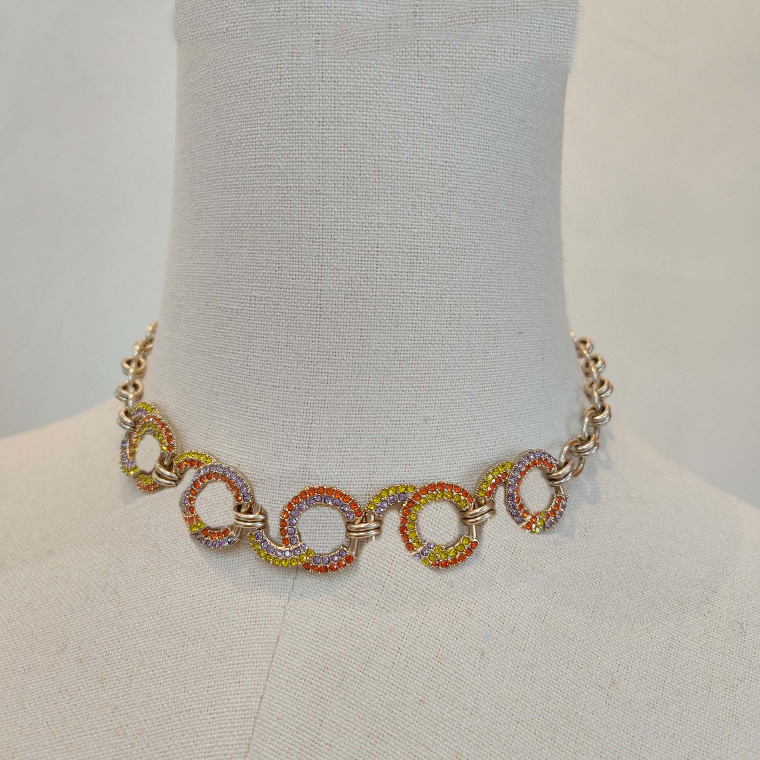 

2023 Luxury quality Charm pendant necklace with colorful diamond in 18k gold plated have stamp have box PS7519A