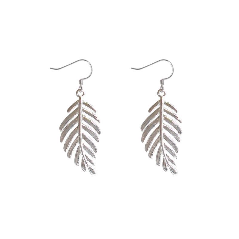 

Stud Earrings Korean Temperament Leaves Earring For Women Hook Charm Tree Leaf Summer Dangle Jewelry Friend Gifts M4