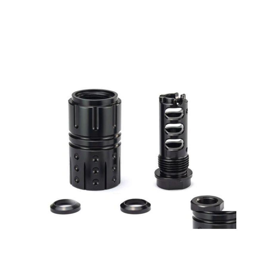 

Fittings Steel Muzzle Brake 1/2X28 Rh 5/8X24 13/16X16 Outer Sleeve With Washer And Nut Drop Delivery Mobiles Motorcycles Parts Fuel S Dhwmd