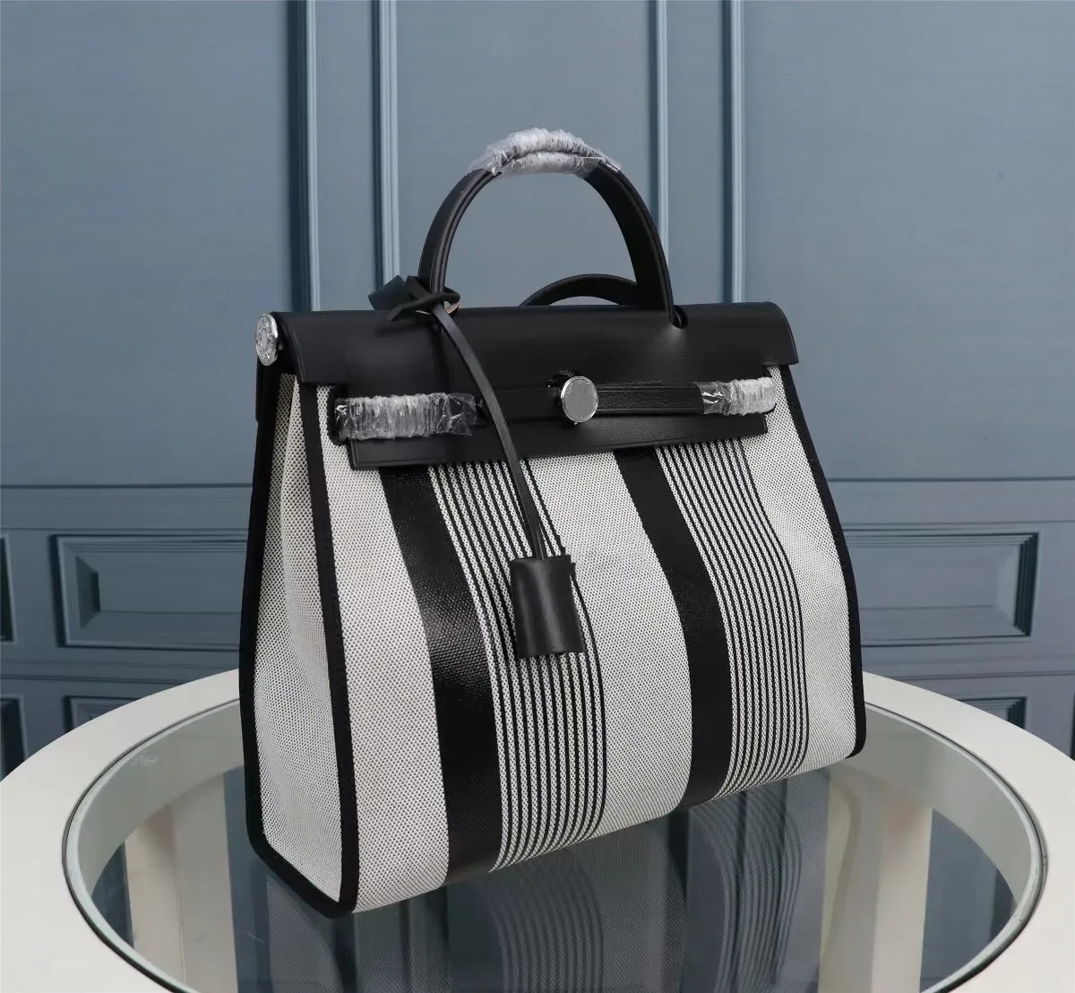 

2023 Birkin fashion H tote bag 8A top designer Latch Cross body bag canvas Internal and external suture Handbag lady cowhide shoulder bag Large capacity purse, #2