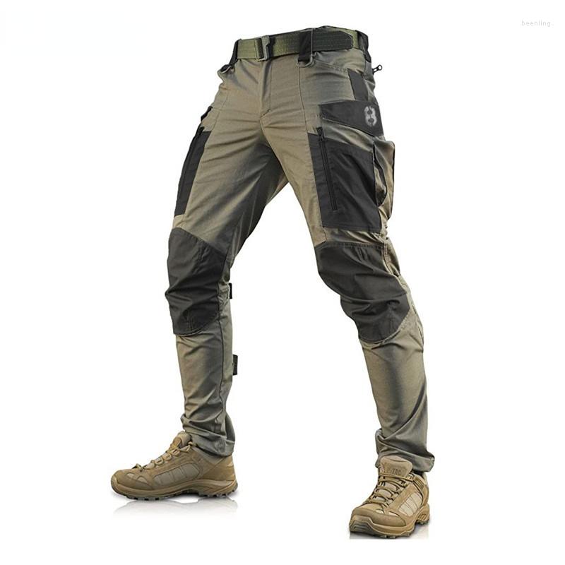 

Men' Pants 2023 Autumn Winter Casual Men' Outdoor Durable Many Pocket Tactical Military Fashion Sports Mountaineering Trousers, Gray