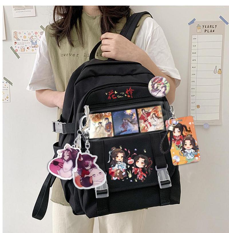 

Backpack Wei Wu Xian Xie Lian School Bags For Girls Large Kawaii Casual Book Bag Waterproof Travel Rucksack, Style 1