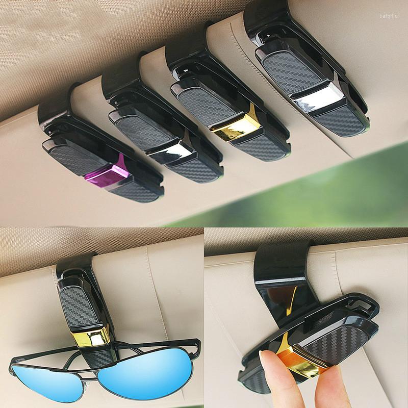 

Interior Accessories Universal Car Auto Sun Visor Glasses Box Sunglasses Clip Card Ticket Holder Fastener Pen Case Eyeglasses