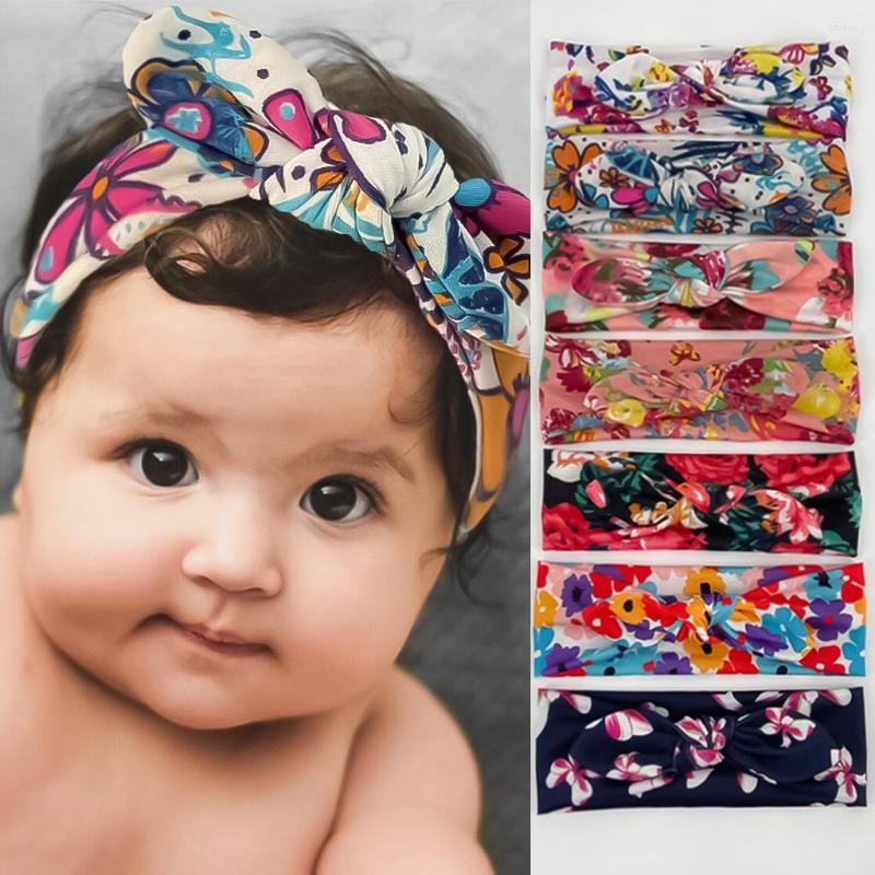 

Hair Accessories Baby Children Designer Headbands Print Ears Born Band For Girl Boho Hairband Turban Bandana Kids Accesories