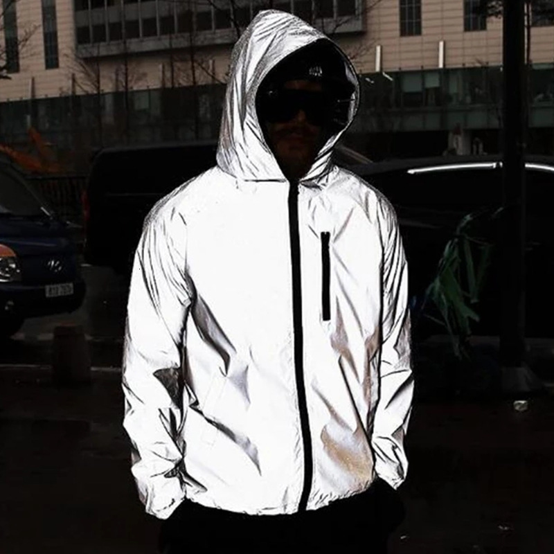 

Mens Jackets Reflective Running Jacket Women Men 230203, Gray