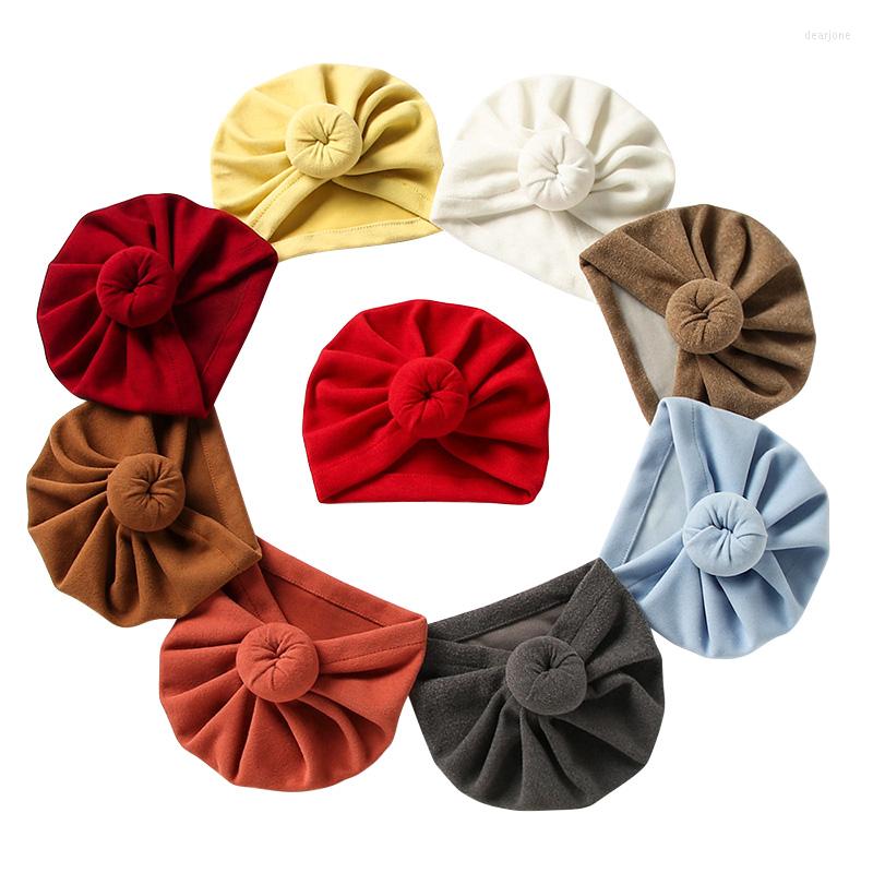 

Hats Donut Baby Hat Toddler Infant Elastic Beanie Turban Born Boys Girls Bonnet Spring Autumn Babies Accessories 0-24 M, Caramel color