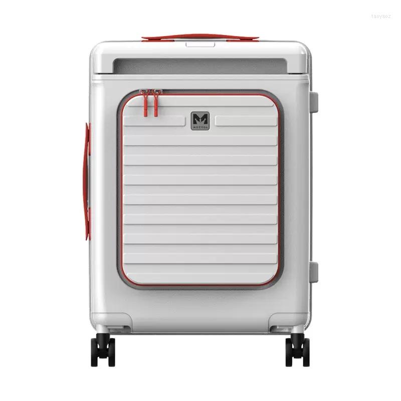 

Suitcases Front Flip Business Computer Suitcase 20/24 Inch Size PC Robust And Durable Student Cardan Wheel Password Boarding Luggage