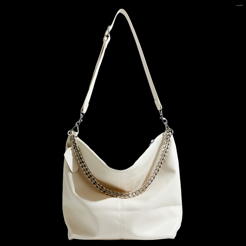 

Duffel Bags Maxdutti Fashion Single Shoulder Bag Women England Simple Chain Letaher Messenger, Small black