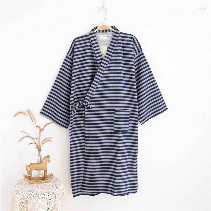 

Women's Sleepwear 2023 Japanese Sytle Pajamas Loose Couple's Clothing Women Men Cotton Soft Comfy Traditional Kimono Yukata Pyjamas Robe, Color5