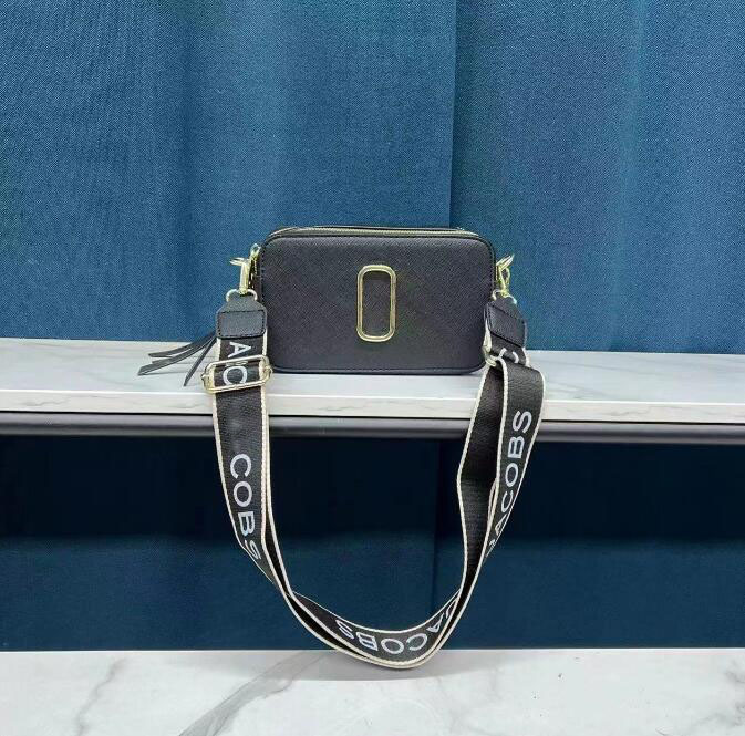 

Designer Fashion bag Ladie Handbag Famous totes Marc Snapshot Camera Small Crossbody purse Women Shoulder Bags Messenger cross body 2022100, All black
