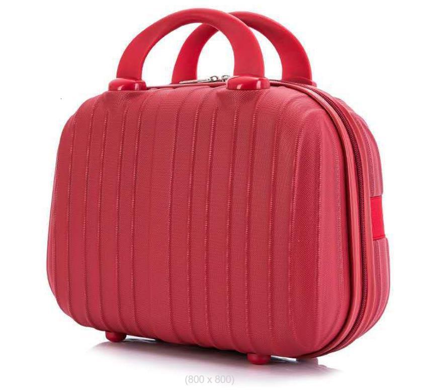 

Duffel Bags Suitcase female 13inch mini cosmetic case small suitcase student toiletry bag 230203, Auburn