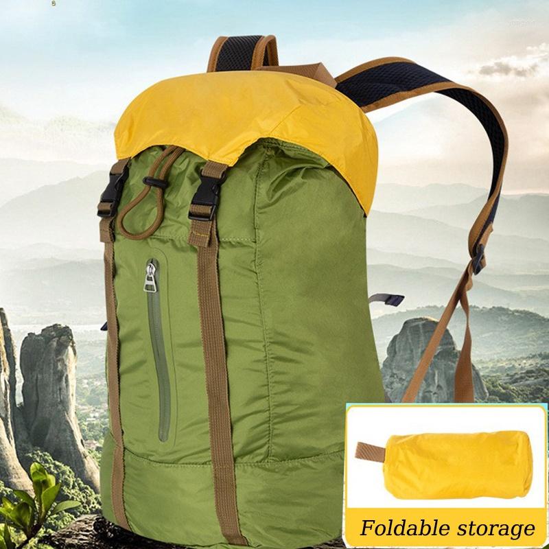

Backpack 35L Foldable Mini Travel Bag For Men And Women Outdoor Mountaineering Waterproof Large Capacity Hiking Camping Knapsack, Green